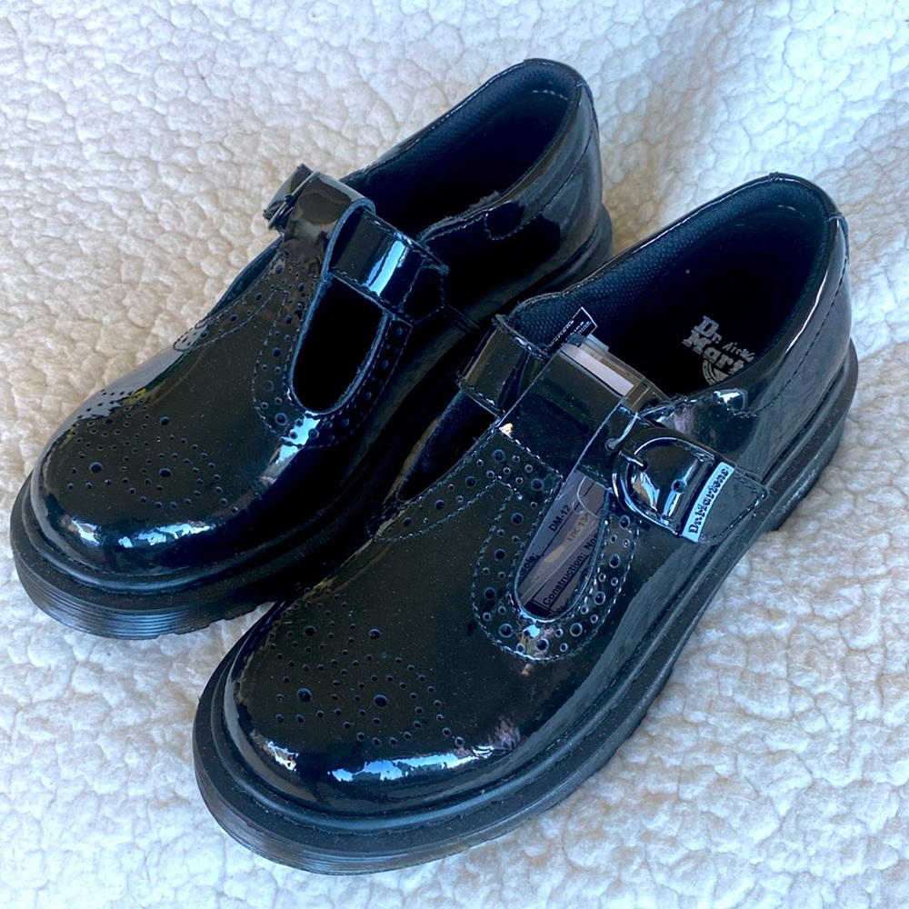 Dr Martens Girls NWOT Black Mary Jane’s Shoes Size 1